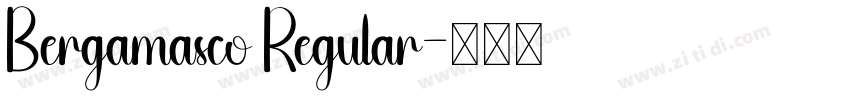 Bergamasco Regular字体转换